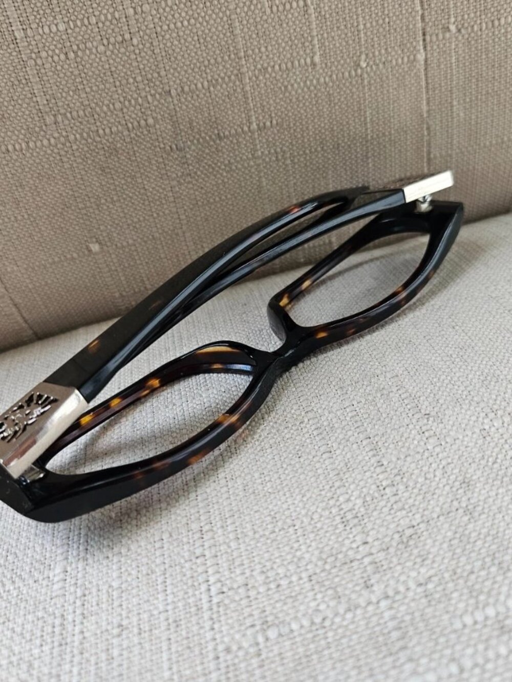 Vintage Anne Klein Women Eyeglasses Frame AKNY3129 Eyewear Dark Brown Tortoise - Picture 7 of 11